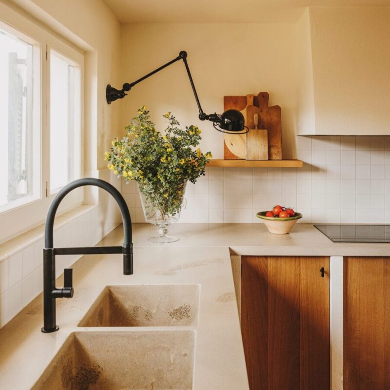 Huguet - Customized terrazzo kitchen sink and tops